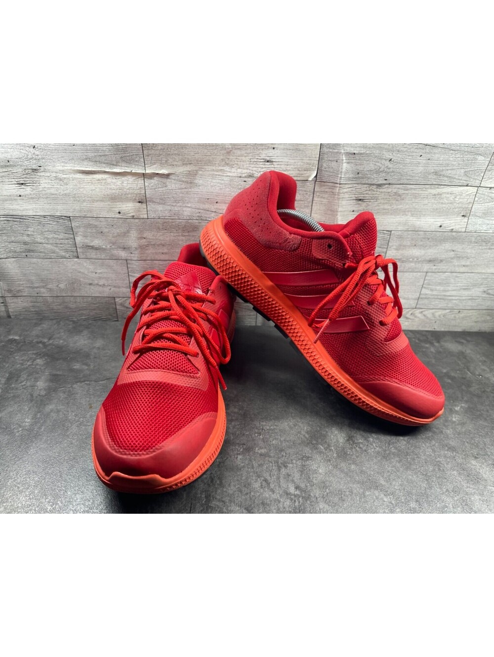 Adidas Energy Bounce Sneakers Men 12M Running Shoe Red Athletic Comfort Trainers